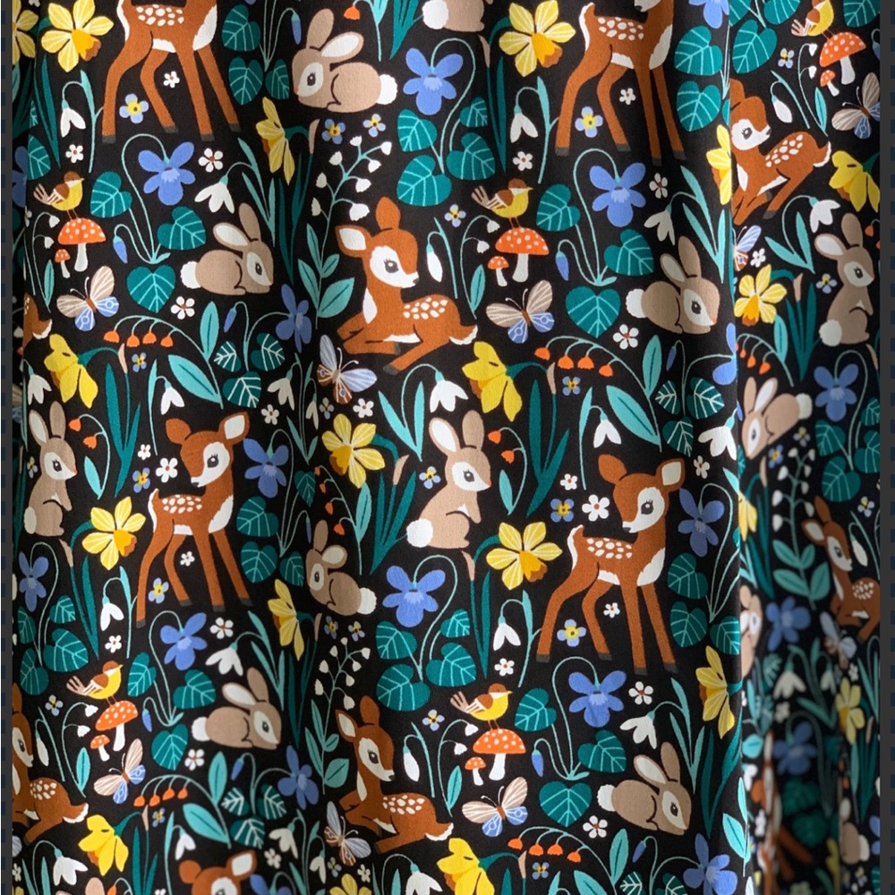 Bambi Floral Print V Neck Dress by Eva Rose - Picture 6 of 10